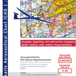 ICAO Karte Berlin 2023 Segelflug