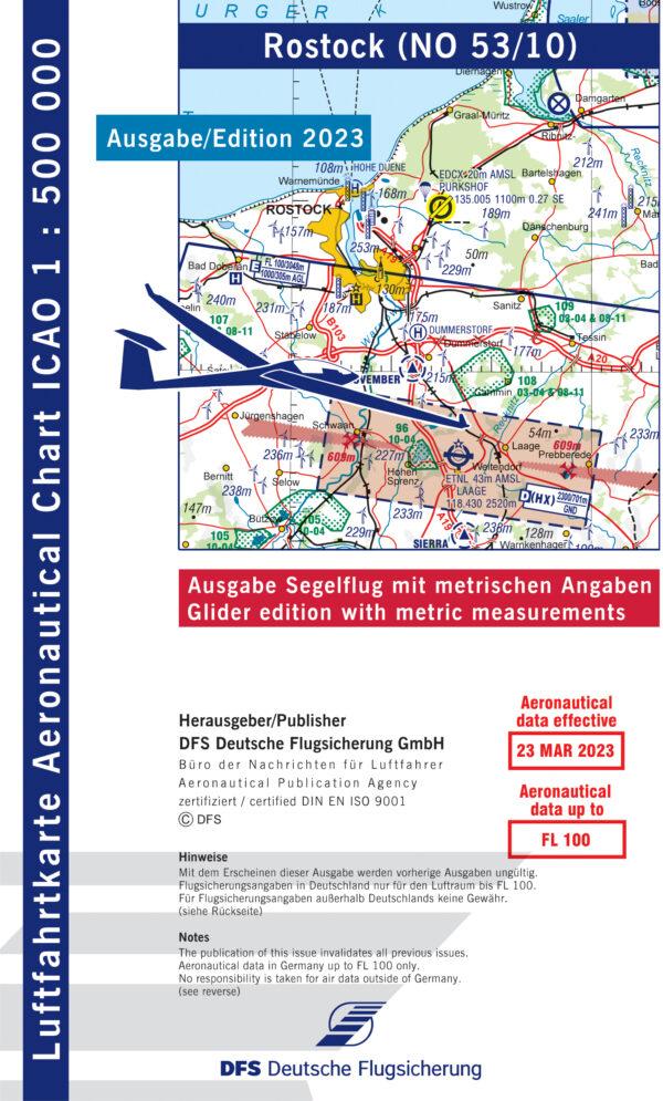 ICAO Karte Rostock 2023 Segelflug