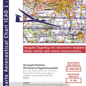 ICAO Karte Hannover 2024 Segelflug