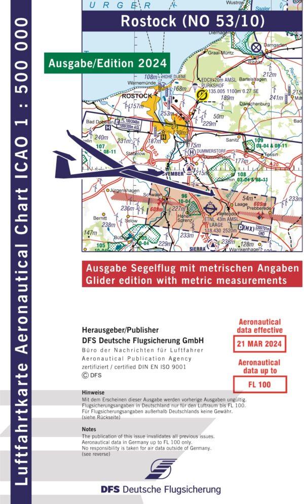 ICAO Karte Rostock 2024 Segelflug