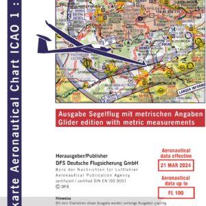 ICAO Karte Stuttgart 2024 Segelflug